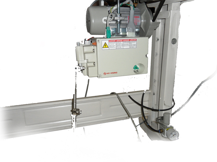 오버록 노루발 자동 올림장치